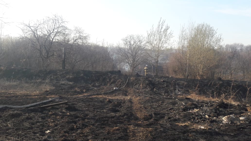 Пожар в садовых товариществах Кстовского района полностью потушен