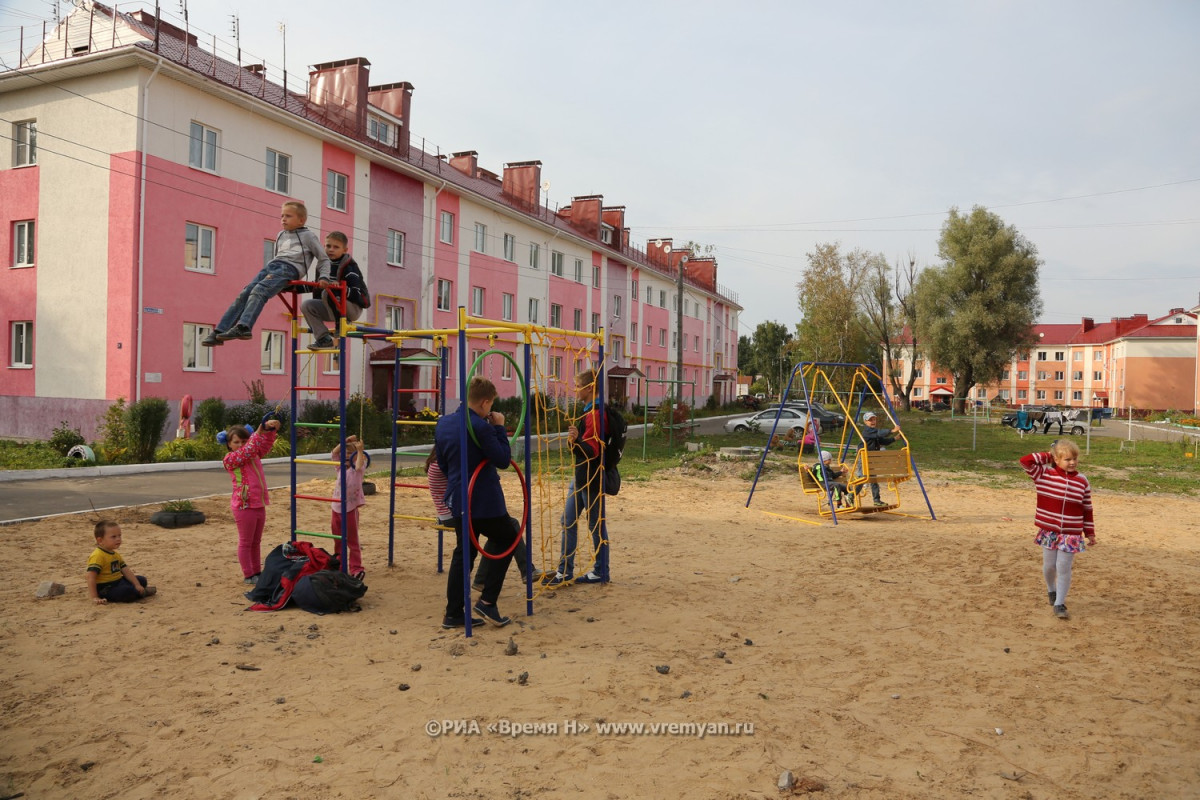 Более ста новых детских площадок появится в Нижнем Новгороде летом 2019 года