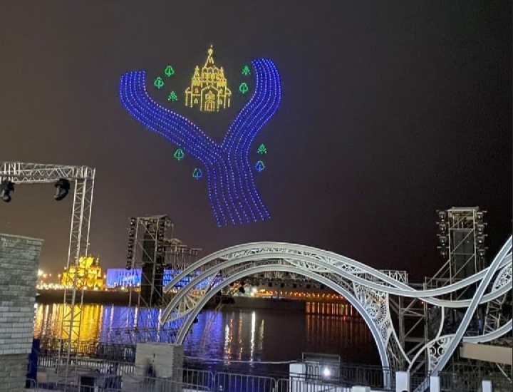 Нижегородцы смогут увидеть шоу дронов на гала-шоу в честь юбилея города