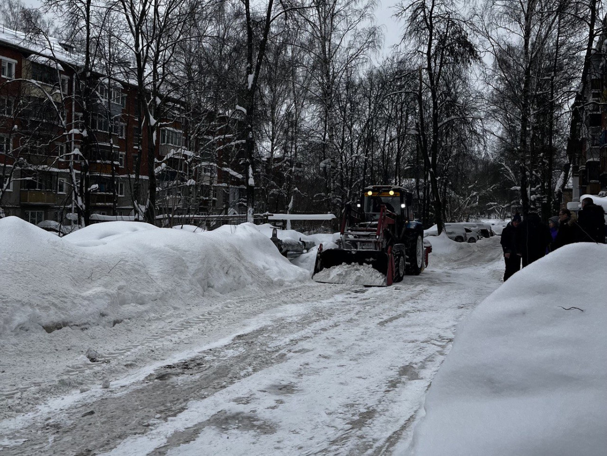 163 тысячи кубометров снега вывезли в Приокском районе за эту зиму