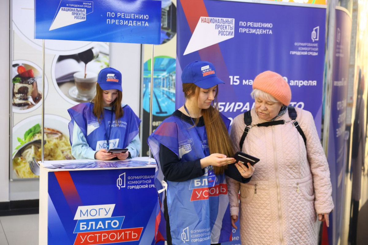 Более 185 тысяч жителей Нижегородской области уже проголосовали за объекты благоустройства, запланированные на 2025 год